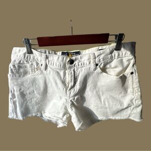 Women's Lucky 🍀 White‎ Denim Riley cut off shorts size 14